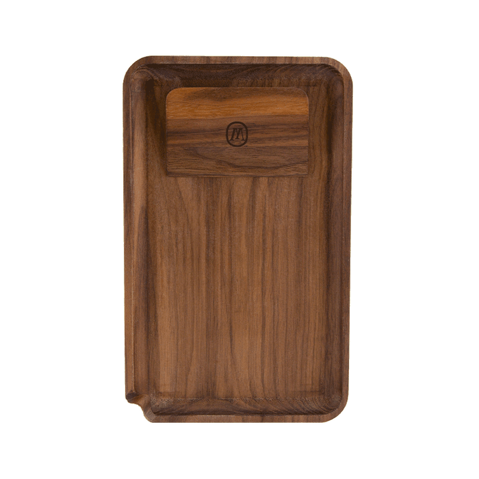 Marley Natural Black Walnut Rolling Tray