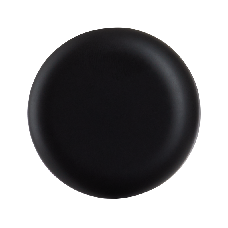 Black Round Matte Cap for 2 Dram Glass Jar w/ 3 Layer Liner