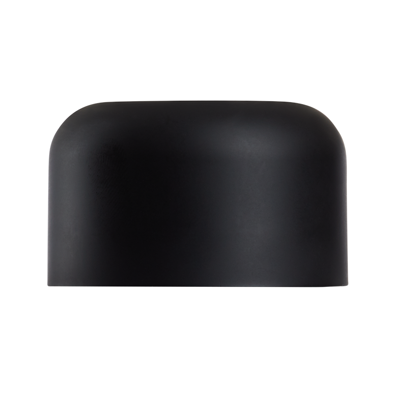 Flat Black Matte Cap for Glass Jar