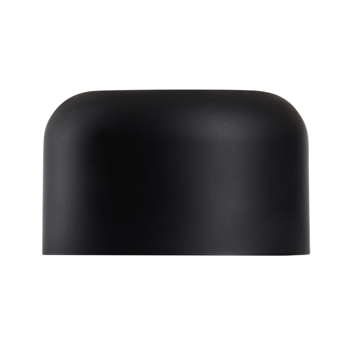 Flat Black Matte Cap for Glass Jar