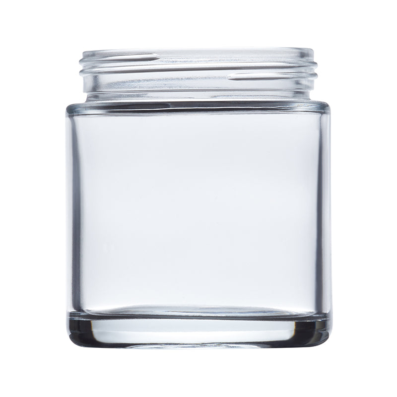 LoPro - 200 mL Glass Jar - Clear with low profile - No cap