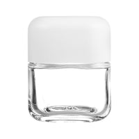 White Matte Cap for Square 5mL Glass Jar with 3 Layer Liner