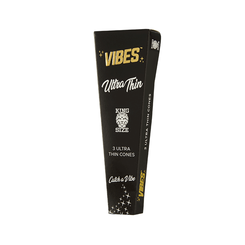 VIBES - King Size Cones - Box of 30 Coffins Each Coffin Contains 3 Cones