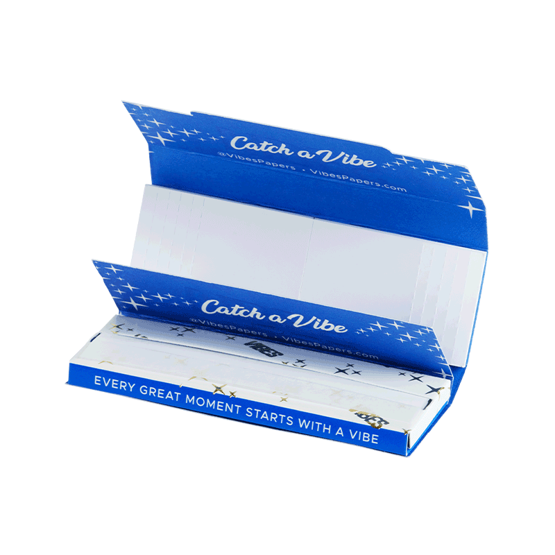 VIBES - 1.25" Papers with Filters - Box of 24 Booklets Each Booklet Contains 50 Papers