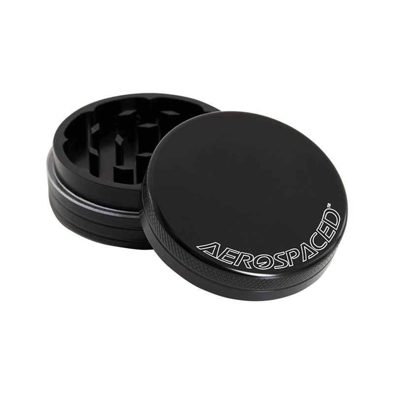 Aerospaced by Higher Standards - 2 Piece Grinder - 2.0" Black Grinders Aerospaced   