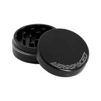 Aerospaced by Higher Standards - 2 Piece Grinder - 2.0" Black Grinders Aerospaced   