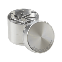 Aerospaced by Higher Standards - 4 Piece Toothless Grinder - 2.0 Grinders : Aluminum Higher Standards Silver  