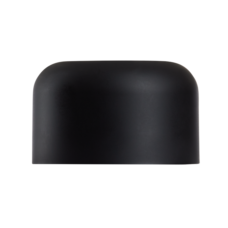 Black Matte Round Cap for Glass Jar with 3-Layer Liner