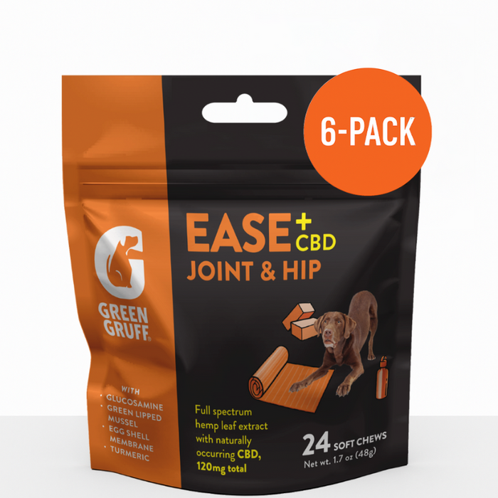 Green Gruff CBD Ease Joint & Hip - 24 Soft Chews (6-Pack)