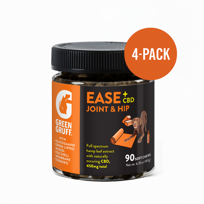 Green Gruff CBD Ease Joint & Hip - 90 soft chews (4-Pack)