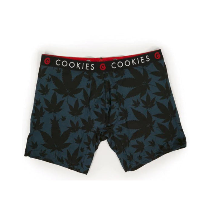 Cookies Boxer Briefs Leaf Print Navy