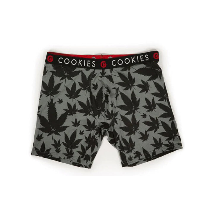Cookies Boxer Briefs Leaf Print Gray