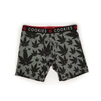 Cookies Boxer Briefs Leaf Print Gray