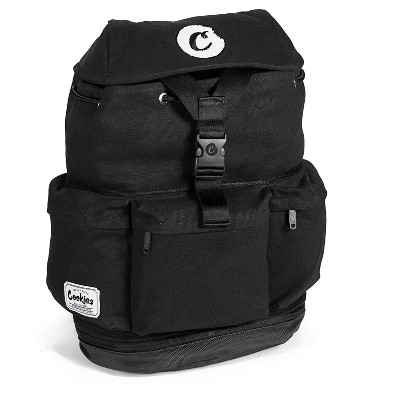 Cookies Rucksack Smell Proof Utility Backpack Canvas Luggage and Travel Products : Backpack Cookies Black  
