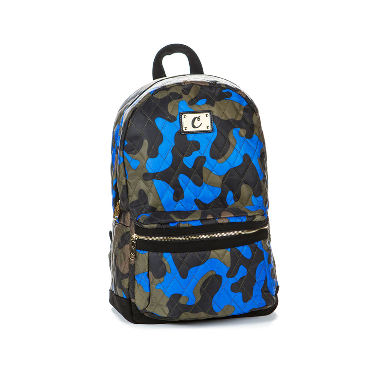 Cookies V3 Backpack Quilted Nylon Suede & Gold Trim