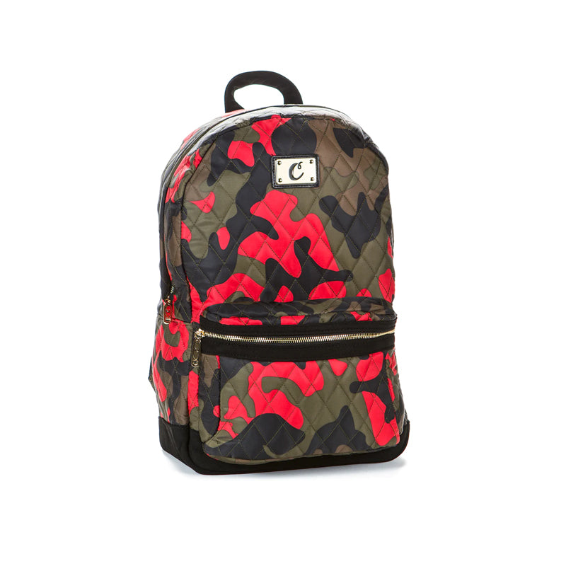 Cookies V3 Backpack Quilted Nylon Suede & Gold Trim