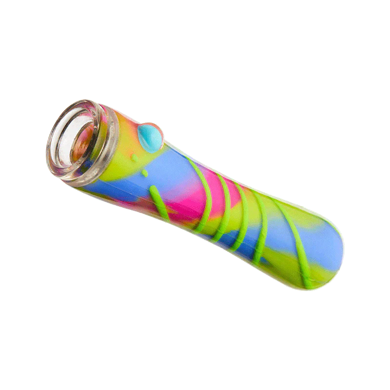 Eyce OraFlex Shorty Glass : Taster Eyce CtCndyLime spiral 