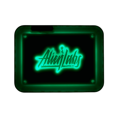 Alien Labs x Glow Tray Green Illuminated Rolling Tray