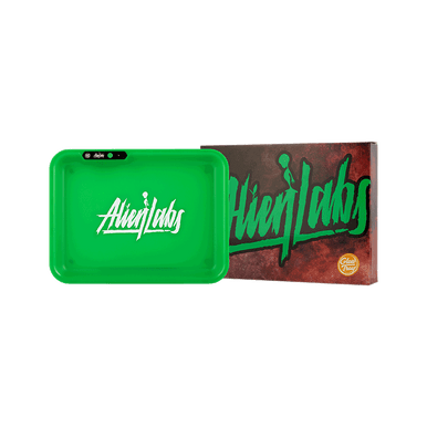 Alien Labs x Glow Tray Green Illuminated Rolling Tray
