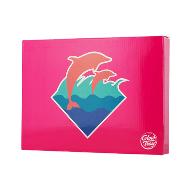 Pink Dolphin x Glow Tray Pink Illuminated Rolling Tray