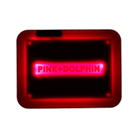 Pink Dolphin x Glow Tray Pink Illuminated Rolling Tray