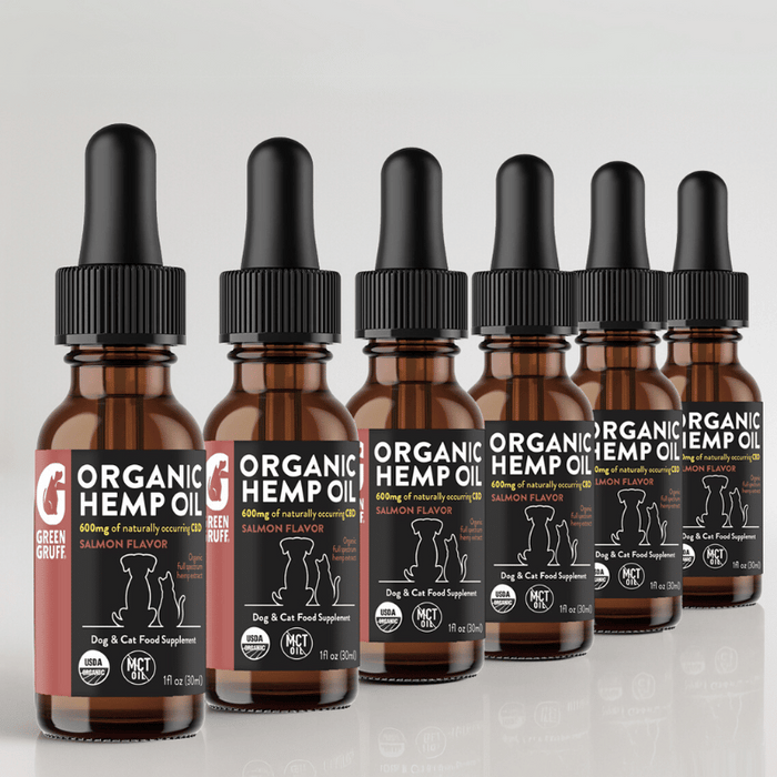 Green Gruff Organic CBD Tincture – Salmon Flavor – 6‑Pack