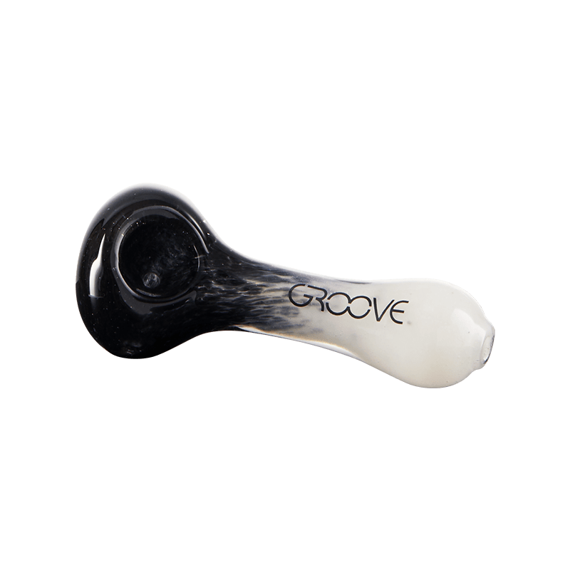 Groove Fritted Hand Pipe Glass : Spoon Groove   