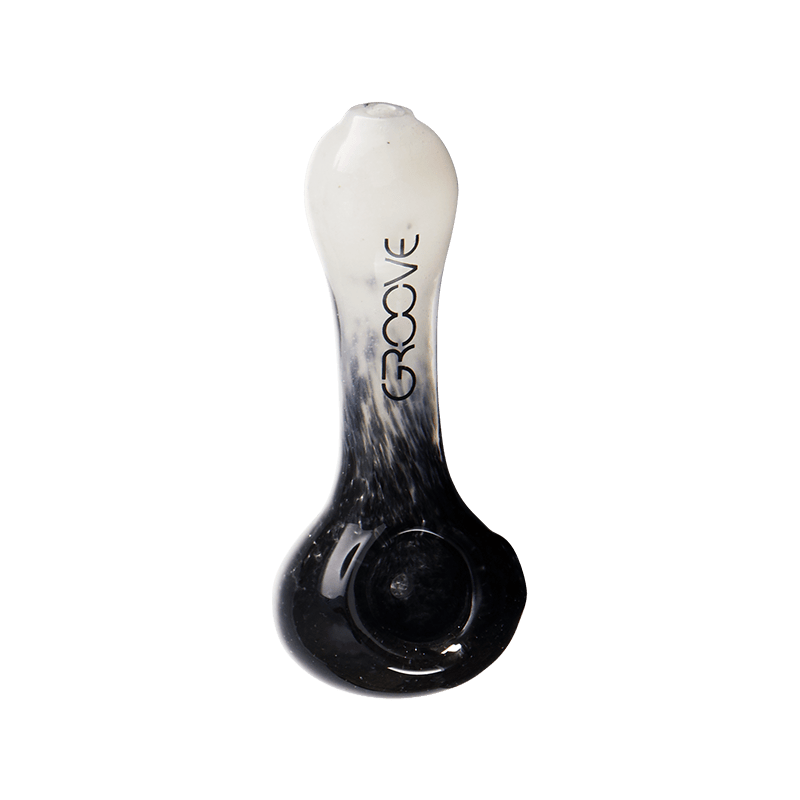 Groove Fritted Hand Pipe Glass : Spoon Groove   