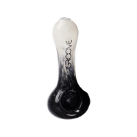 Groove Fritted Hand Pipe Glass : Spoon Groove   