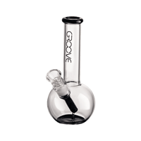 Groove Round Water Pipe 7 Inches Glass : Water Pipe Groove   