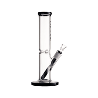 Groove Straight Tube Water Pipe Glass : Water Pipe Groove   