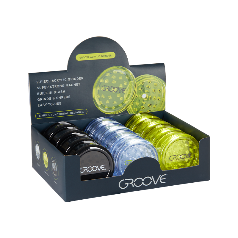 Groove Plastic Acrylic Grinder 240 Pack