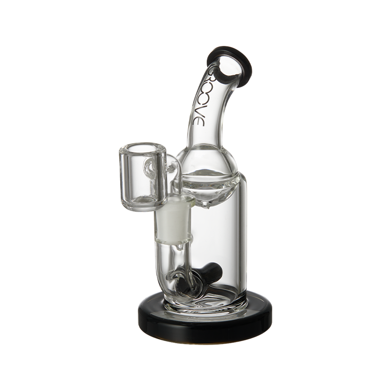 Groove Mini Tube Glass Rig Glass : Rig Groove   