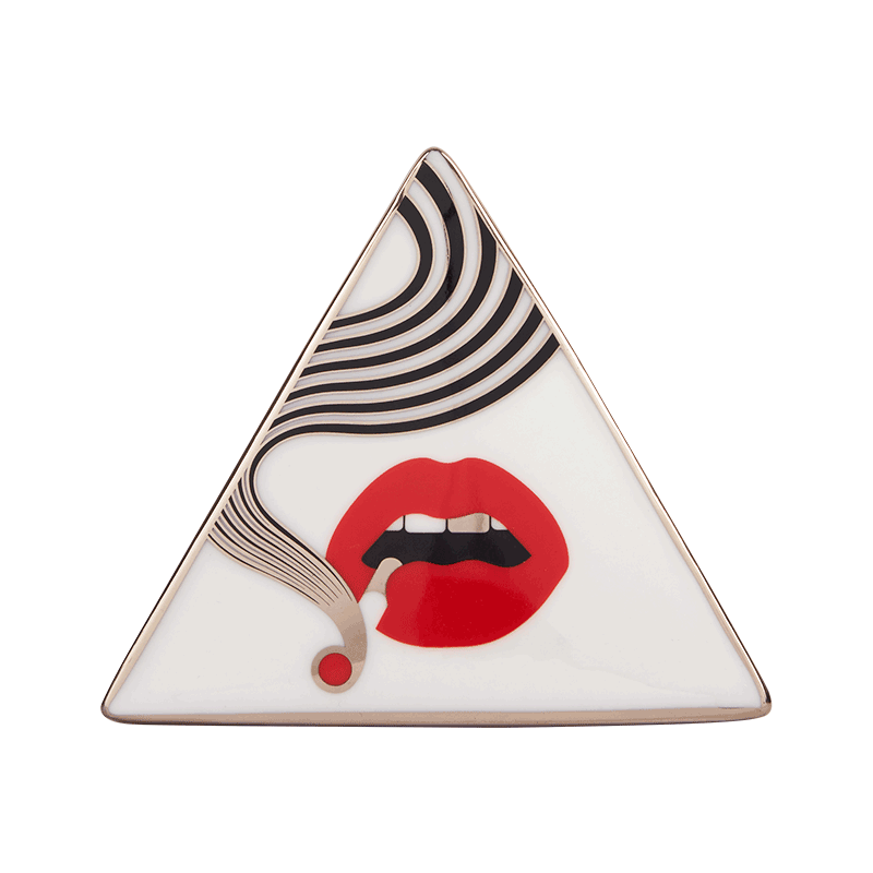 Higher Standards x Jonathan Adler Triangle Box Porcelain