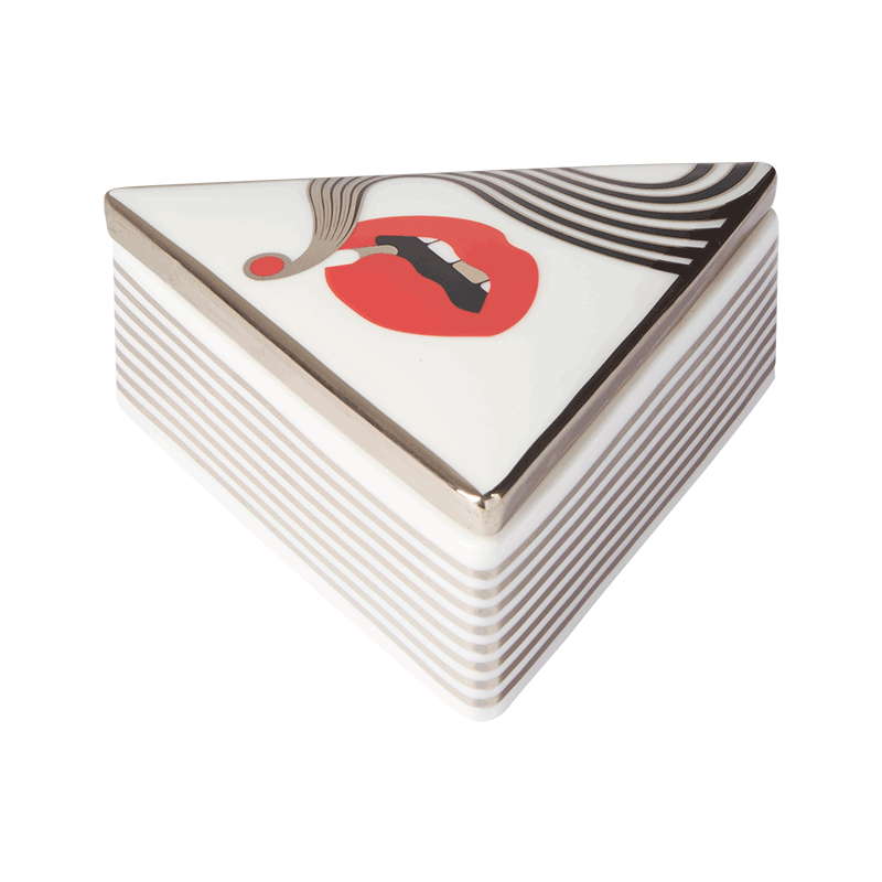 Higher Standards x Jonathan Adler Triangle Box Porcelain