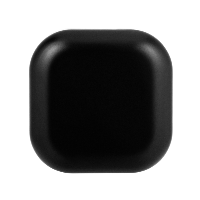 Round Square Black Matte Cap for 30 Dram Square Glass Jar