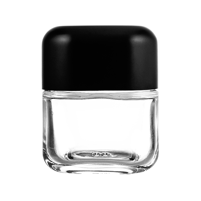 Round Black matte cap for 30 mL Glass Jar