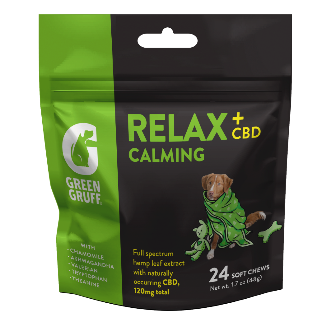 Green Gruff CBD Relax Calming - 24 Soft Chews (6-Pack)