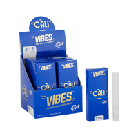 VIBES The Cali - 2 Gram Box Papers, Cones, and Wraps : Cones Vibes Rolling Papers Rice (Blue) 24pk cali2g