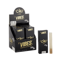 VIBES The Cali - 2 Gram Box Papers, Cones, and Wraps : Cones Vibes Rolling Papers Ultra Thin (Black) 24pk cali2g