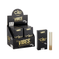 VIBES The Cali - 3 Gram Box Papers, Cones, and Wraps : Cones Vibes Rolling Papers Ultra Thin (Black) 24pk cali3g