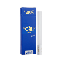 VIBES The Cali - 1 Gram Papers, Cones, and Wraps : Cones Vibes Rolling Papers 3pk Rice (Blue) cali1g