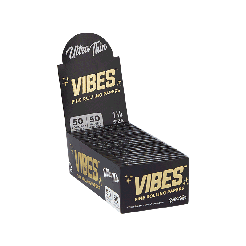 Vibes Papers Box - 1.25 Papers, Cones, and Wraps : Papers Vibes Rolling Papers Ultra Thin  