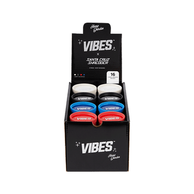 SCS x VIBES 4 Piece Hemp Grinder 2.0"(50mm) 16 Unit POP Asst