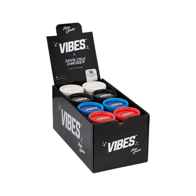 SCS x VIBES 4 Piece Hemp Grinder 2.0"(50mm) 16 Unit POP Asst