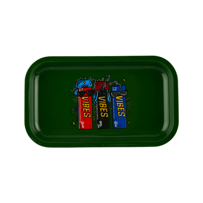 Vibes Aluminum 3s a Crowd Trays Accessories : Rolling Trays Vibes Rolling Papers medium 3sacrowd 