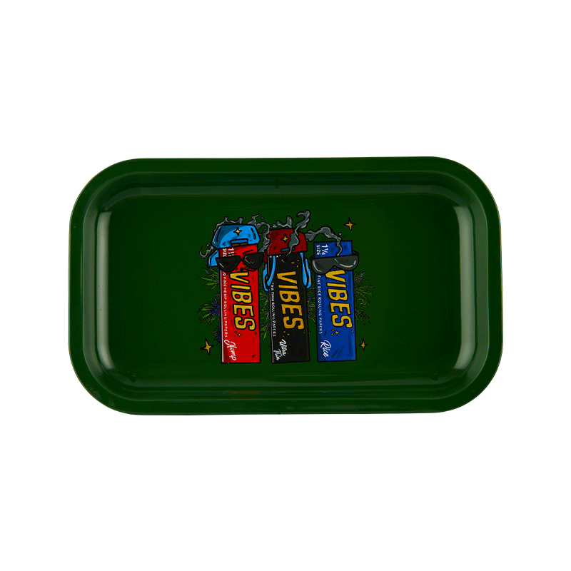 Vibes Aluminum 3s a Crowd Trays Accessories : Rolling Trays Vibes Rolling Papers medium 3sacrowd 