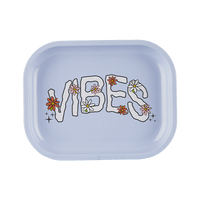 VIBES  Daisy Aluminum tray Accessories : Rolling Trays Vibes Rolling Papers small daisy 