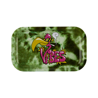 VIBES Flamingo Aluminum tray Accessories : Rolling Trays Vibes Rolling Papers medium flamingo 