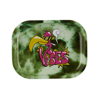 VIBES Flamingo Aluminum tray Accessories : Rolling Trays Vibes Rolling Papers small flamingo 